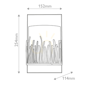 Quintiesse Sawgrass Wandleuchte Blattgold E14 IP44 small 2
