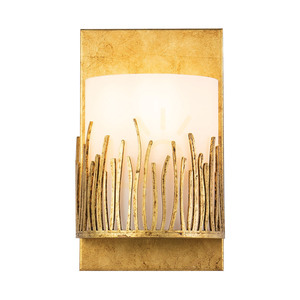 Quintiesse Sawgrass Wandleuchte Blattgold E14 IP44 small 0