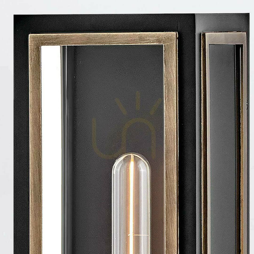 Prüfen Wandlaterne SHAW - 1 Lichtquelle - Schwarz, oxidierte Bronze QUINTIESSE Wandlaterne SHAW - 1 Lichtquelle - Schwarz, oxidierte Bronze QUINTIESSE