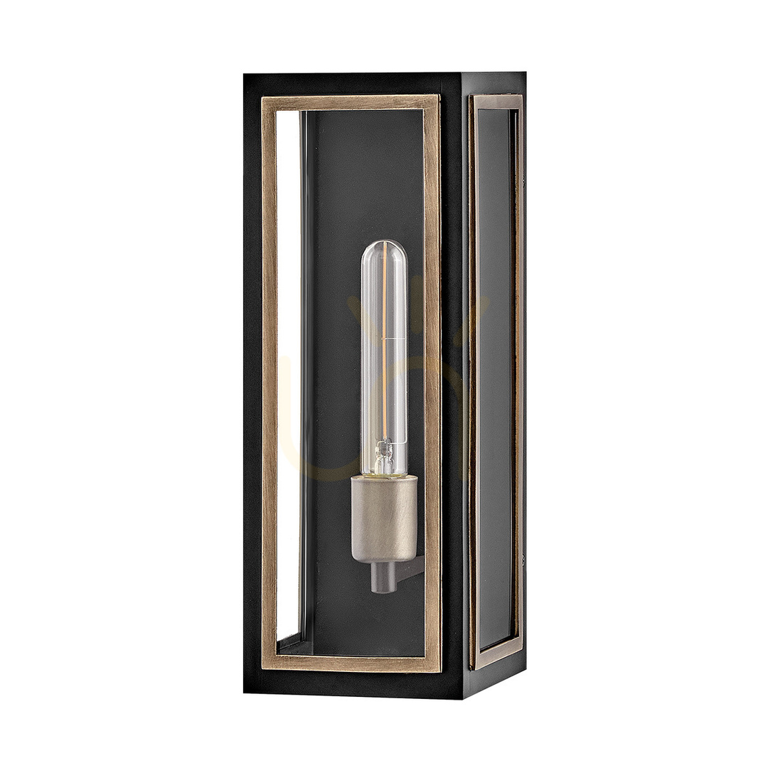 Anzeige Wandlaterne SHAW - 1 Lichtquelle - Schwarz, oxidierte Bronze QUINTIESSE Wandlaterne SHAW - 1 Lichtquelle - Schwarz, oxidierte Bronze QUINTIESSE