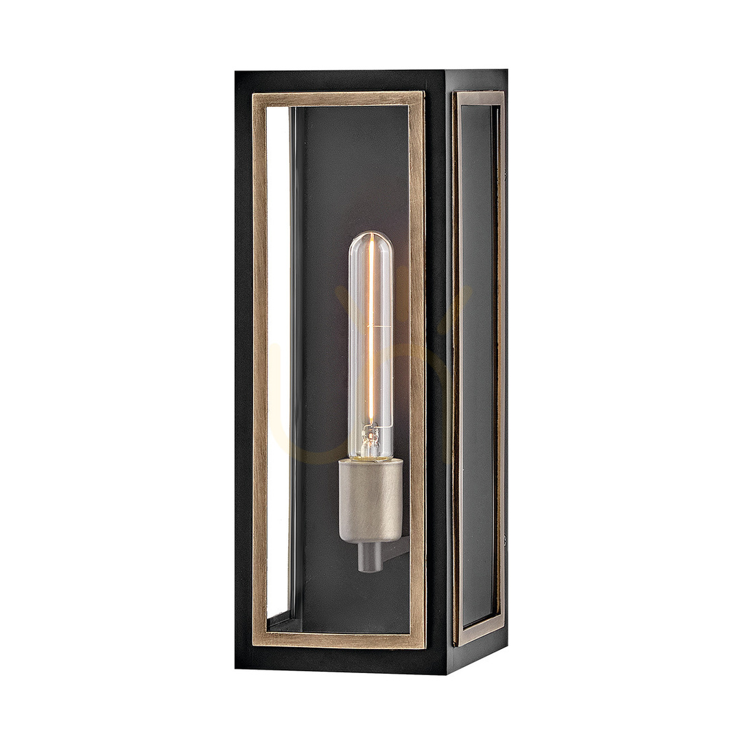 Prüfen Wandlaterne SHAW - 1 Lichtquelle - Schwarz, oxidierte Bronze QUINTIESSE Wandlaterne SHAW - 1 Lichtquelle - Schwarz, oxidierte Bronze QUINTIESSE