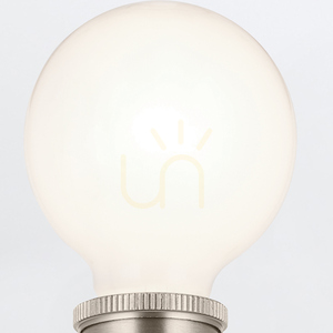 TORCHE Wandleuchte - 2 Lichtquellen - Gebürstetes Nickel QUINTIESSE small 6