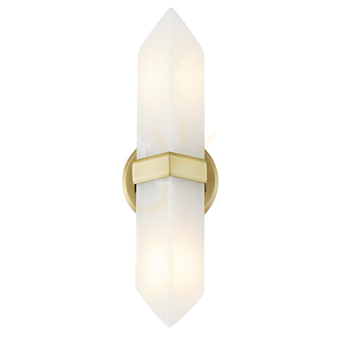 Prüfen VALENCIA Wandleuchte - 2 Lichtquellen - Vintage Messing QUINTIESSE VALENCIA Wandleuchte - 2 Lichtquellen - Vintage Messing QUINTIESSE