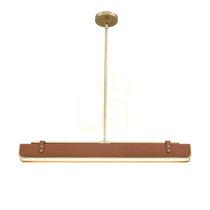 VALISE LED-Insellampe - Vintage Messing, cognacfarbenes Leder QUINTIESSE small 1