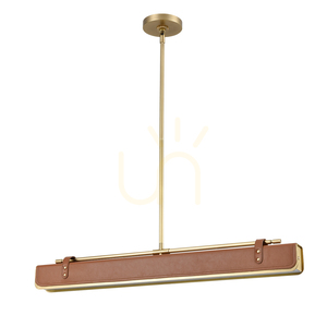 VALISE LED-Insellampe - Vintage Messing, cognacfarbenes Leder QUINTIESSE small 7
