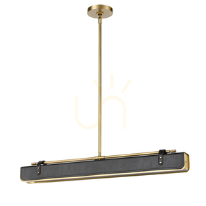 VALISE LED-Insellampe - Vintage-Messing, Smoking-Leder QUINTIESSE small 3