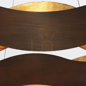 Großer VAUGHAN-Kronleuchter - Braun und Gold QUINTIESSE small 3