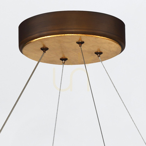 Großer VAUGHAN-Kronleuchter - Braun und Gold QUINTIESSE small 4