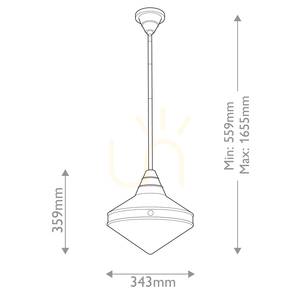 WILLARD Pendelleuchte - 1 Leuchtmittel - Urban braun QUINTIESSE small 2