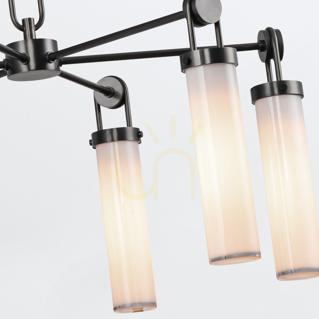 Anzeige WYNWOOD Kronleuchter - 6 Lichtquellen - Urban braun QUINTIESSE WYNWOOD Kronleuchter - 6 Lichtquellen - Urban braun QUINTIESSE