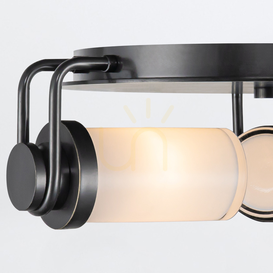 Prüfen Plafond WYNWOOD - 3 Lichtquellen - Urban braun QUINTIESSE Plafond WYNWOOD - 3 Lichtquellen - Urban braun QUINTIESSE