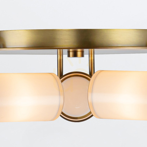 Plafond WYNWOOD - 3 Lichtquellen - Vintage Messing QUINTIESSE 4 Plafond WYNWOOD - 3 Lichtquellen - Vintage Messing QUINTIESSE small 4