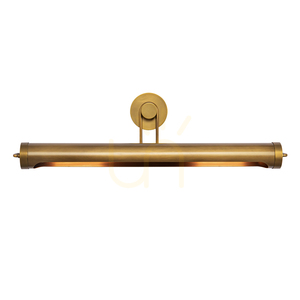 Große Bilderleuchte Quintiesse Wynwood, Vintage-Messing, 81,3 cm, 2×E27 small 1