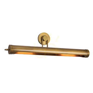 Große Bilderleuchte Quintiesse Wynwood, Vintage-Messing, 81,3 cm, 2×E27 small 0