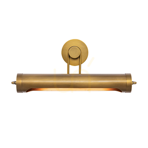 WYNWOOD mittelgroßer Bildtisch - 2 Lichtquellen - Vintage Messing QUINTIESSE 1 WYNWOOD mittelgroßer Bildtisch - 2 Lichtquellen - Vintage Messing QUINTIESSE small 1