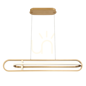 DEMARK Insel-Lampe - Gebürstetes Gold QUINTIESSE small 1