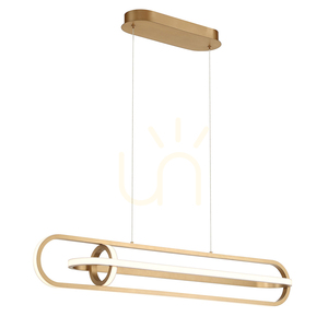 DEMARK Insel-Lampe - Gebürstetes Gold QUINTIESSE small 3