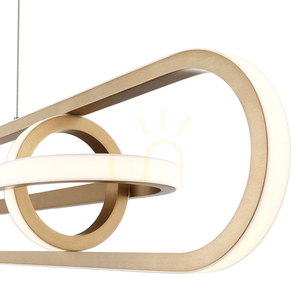 DEMARK Insel-Lampe - Gebürstetes Gold QUINTIESSE small 7