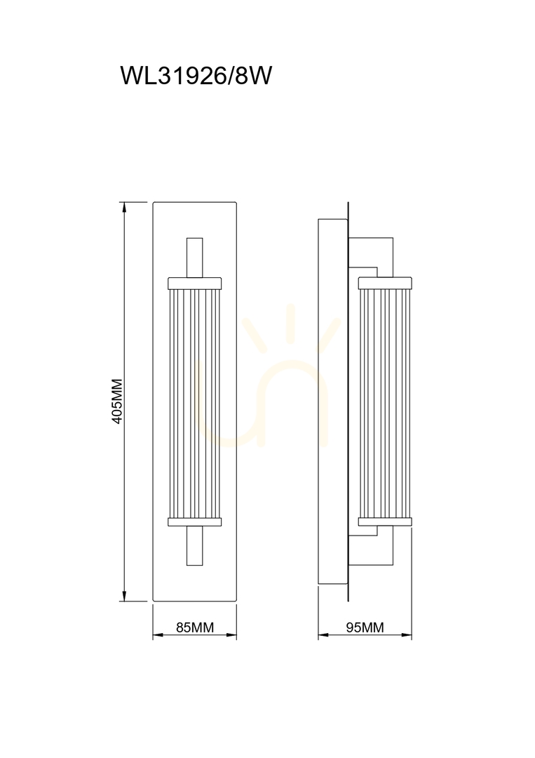 Aussicht Wandleuchte Zuma Line DORIA WL31926/8W schwarz 1xLED Wandleuchte Zuma Line DORIA WL31926/8W schwarz 1xLED