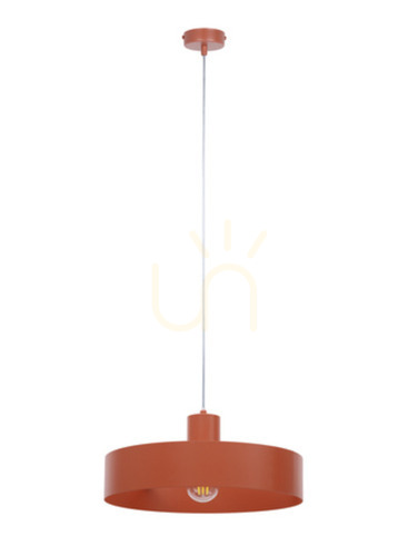 Prüfen Pendelleuchte Sigma RIF 1 L ziegelrot E27 35 cm Stahl SKU 41435