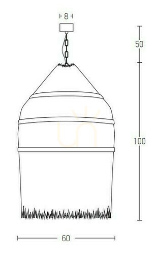 Prüfen Pendelleuchte Zambelis Rattan/Stroh Beige Ø60 cm E27 1-flammig