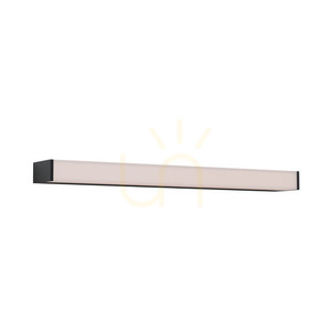 Zambelis 180041-B LED-Bad-Wandleuchte schwarz 16 W 1280 lm 3000 K IP44 55 cm small 1