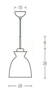 Pendelleuchte Zambelis Grün matt E27 Ø20 cm Metall Holz small 1