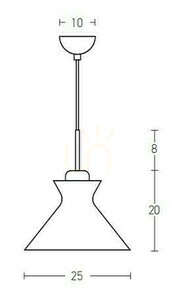 Pendelleuchte Zambelis Weiß matt E27 Ø25 cm Metall Aluminium Holz small 1
