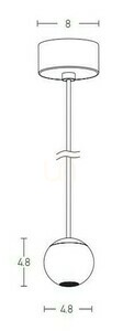 Pendelleuchte LED 4,5W 3000K Schwarz Zambelis small 1
