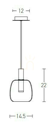 Prüfen Pendelleuchte Zambelis LED Glas rauchgrau schwarz matt 5W 3000K