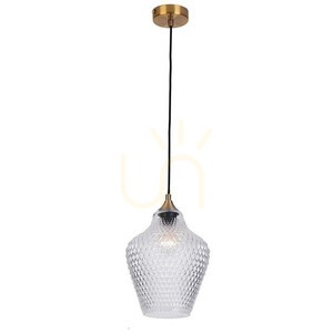 Pendelleuchte Zambelis Klarglas Messing antik E27 20 cm small 0