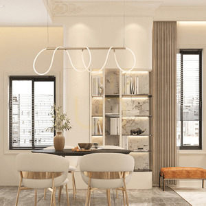 Pendelleuchte LED 60W Gold matt Zambelis 120 cm Warmweiß 3000K small 0