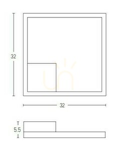 Wandleuchte Zambelis LED 12W dimmbar 3000K Gold matt Aluminium Acryl small 2