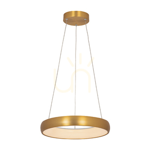 Pendelleuchte Zambelis LED dimmbar 30W 3000K Gold matt 40 cm Aluminium Acryl small 0