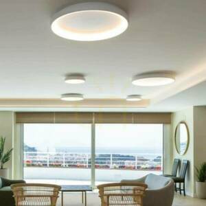 Plafon LED Zambelis 50W dimmbar 3000K sandweiß Ø60 cm Aluminium Acryl small 0