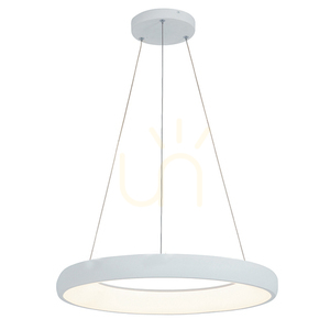 Pendelleuchte Zambelis LED 50W 3000K dimmbar Ø60 cm sandig weiß Aluminium Acryl small 0