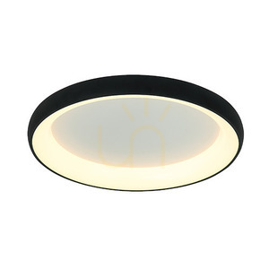 Deckenleuchte Zambelis LED dimmbar 60W 3000K Sandy Schwarz Ø80 cm Aluminium Acryl small 1