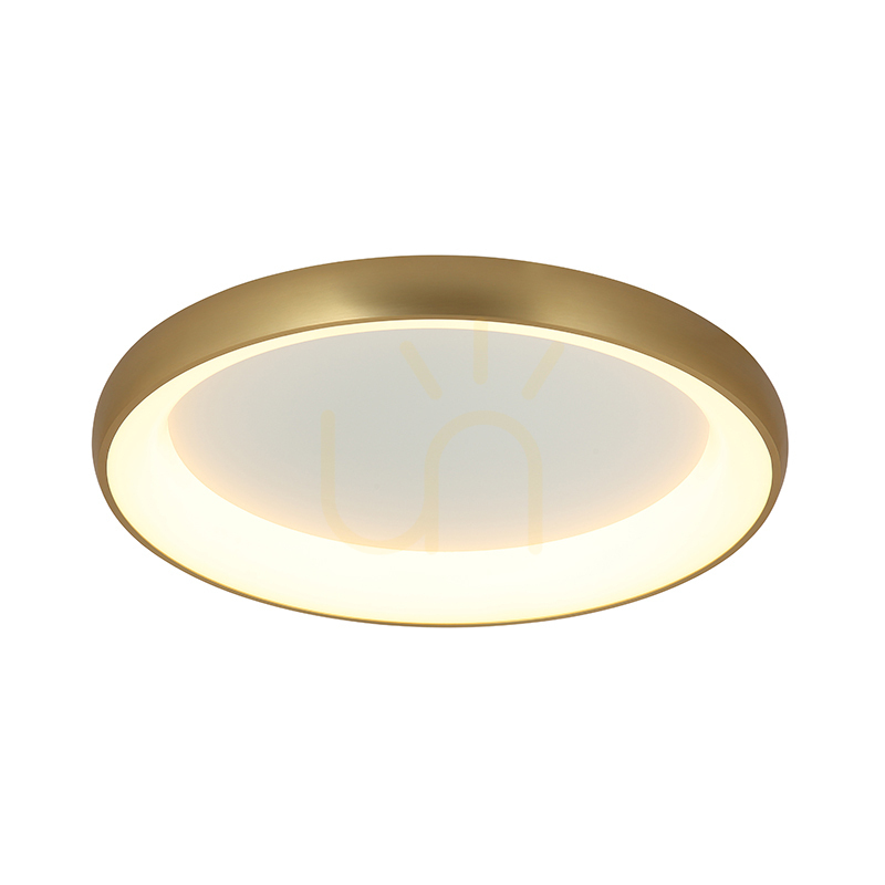 Stropní LED svítidlo Zambelis 60W 3000K stmívatelné zlaté 80 cm