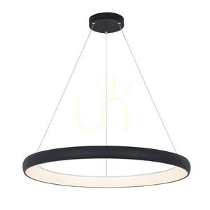 Pendelleuchte Zambelis Sandy Schwarz 80 cm 60W 3000K dimmbar Aluminium Acryl small 3