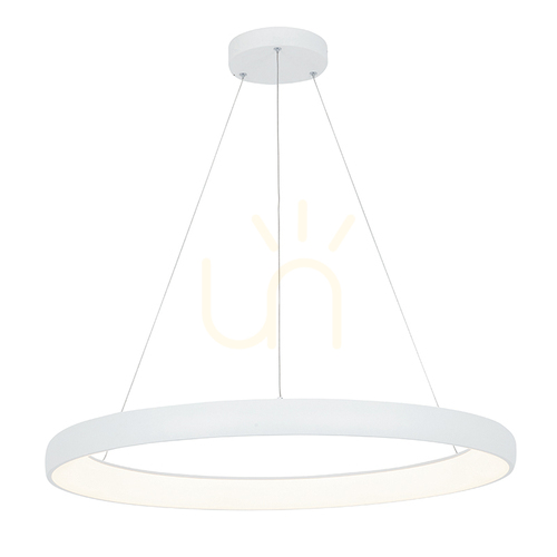 Prüfen Pendelleuchte Zambelis 60W 3000K dimmbar Sandweiß Aluminium Acryl 80 cm