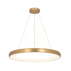 Pendelleuchte Zambelis 60W 3000K Gold Matt Dimmbar 80 cm Aluminium Acryl small 0