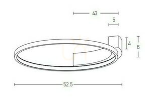Deckenleuchte Zambelis LED 31W Ø52,5 cm Sandy Black 3000K Aluminium Silizium small 2