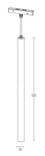 Prüfen Pendelleuchte Zambelis LED 7W 3000K Schwarz Aluminium 50 cm
