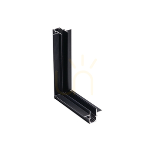 Vertikaler 90°-Eckverbinder Zambelis 2083B-C1 für 48-V-Magnetschiene trimless, sandschwarz small 0