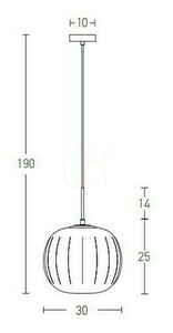 Pendelleuchte Zambelis 1xE27 Weiß matt Opalglas Ø30 cm small 2