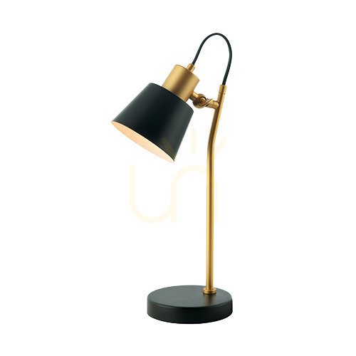 Aussicht Tischlampe E27 MAX 25W Eisen Schwarz - Gold ON OFF Schalter ZAMBELIS Tischlampe E27 MAX 25W Eisen Schwarz - Gold ON OFF Schalter ZAMBELIS