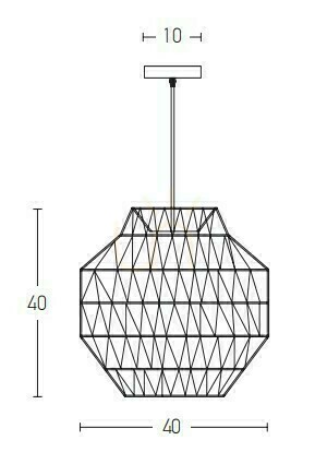 Prüfen Pendelleuchte Zambelis E27 Papierseil Beige 40 cm