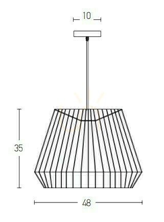 Prüfen Pendelleuchte Zambelis E27 Beige Papierseil Ø48 cm