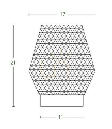 Prüfen Tischlampe E27 MAX 40W Glas Cognac &amp; Messing ON OFF Schalter ZAMBELIS