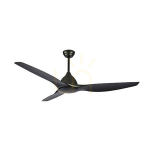 Deckenventilator Zambelis schwarz matt 163 cm mit Fernbedienung 70W small 1